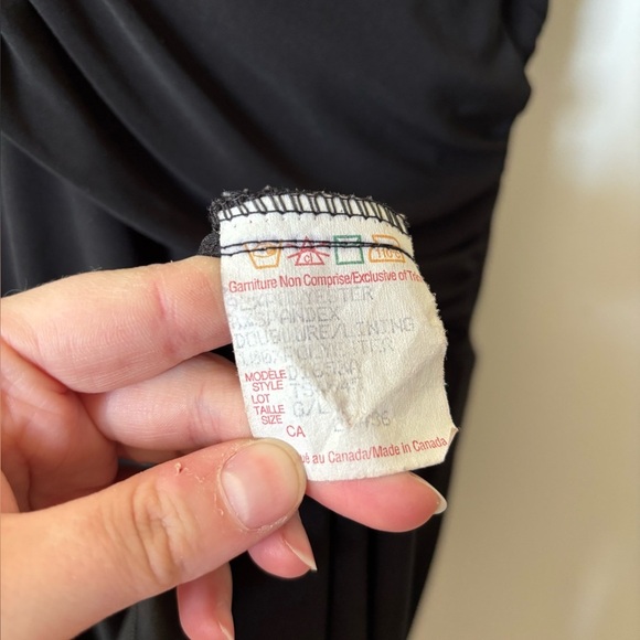 ✨Vintage Y2K Subway Black Maxi Dress Size Large - Picture 5 of 7